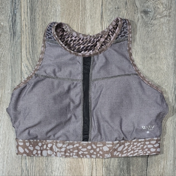 Peloton Riverstone High Neck Sports Bra, Medium - Picture 4 of 7